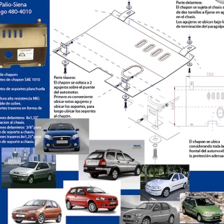 CUBRE CARTER - Fiat Palio -( -   ) motor Todos  (codigo 480-4010 ) (AÑO  2009>>)