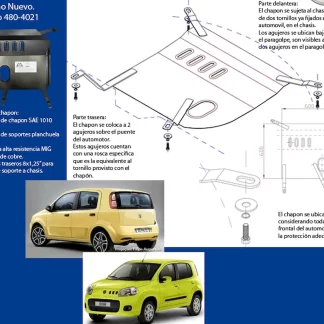 CUBRE CARTER - Fiat Uno -( - Nuevo Uno  ) motor   (codigo 480-4011 ) (AÑO  2011>>)