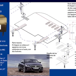 CUBRE CARTER - VW Passat -( -   ) motor Todos  (codigo 680-2230 ) (AÑO  2007-2012)