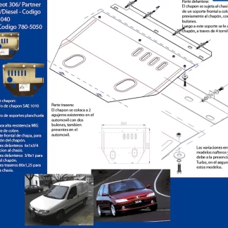 CRUCETA - Peugeot 306-Partner -( - ) motor Tdi (codigo 780-5050 ) (AÑO )